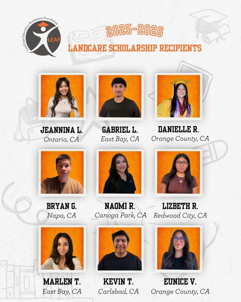 2025-2026 Scholarship Recipients pg1